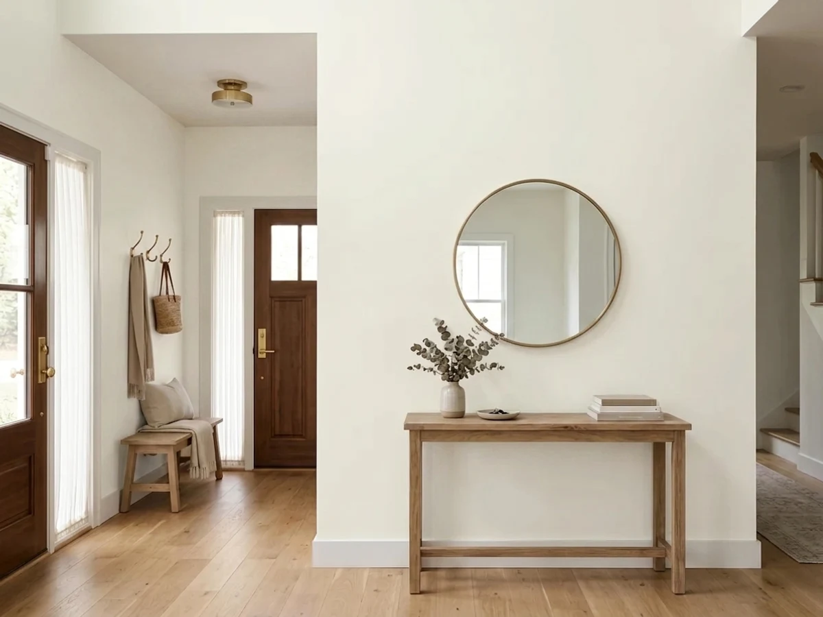 Room painted in White Dove