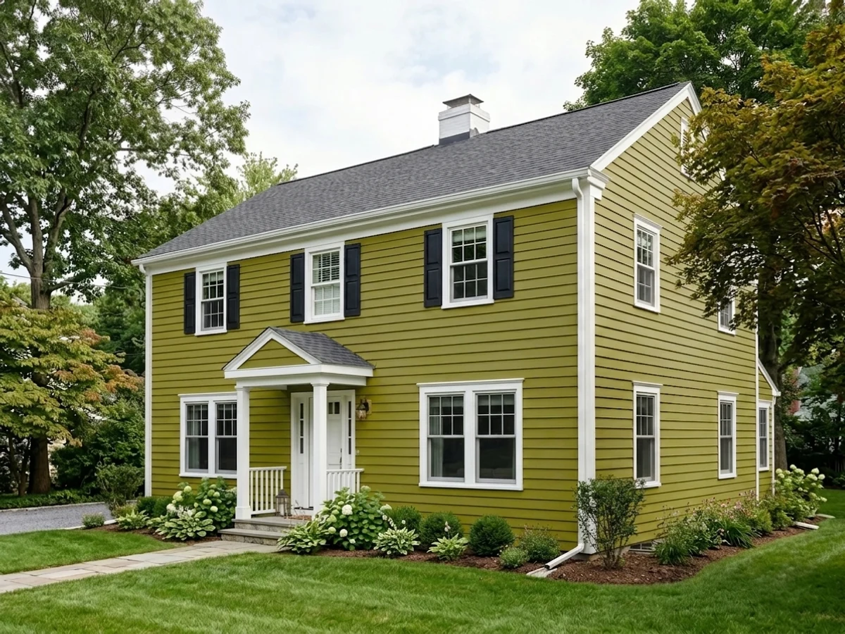 Behr Olive in a exterior