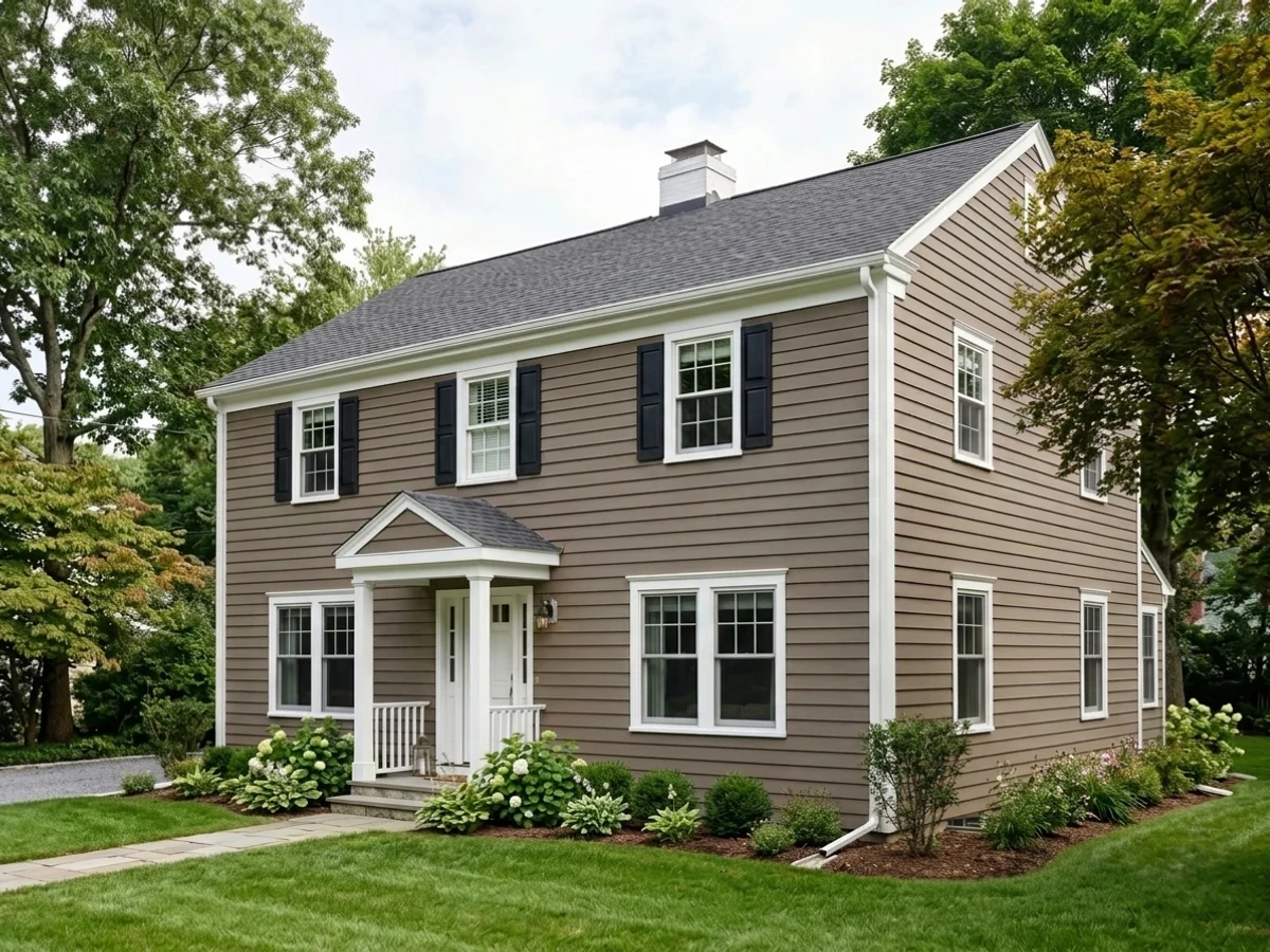 Benjamin Moore Dixon Brown in a exterior