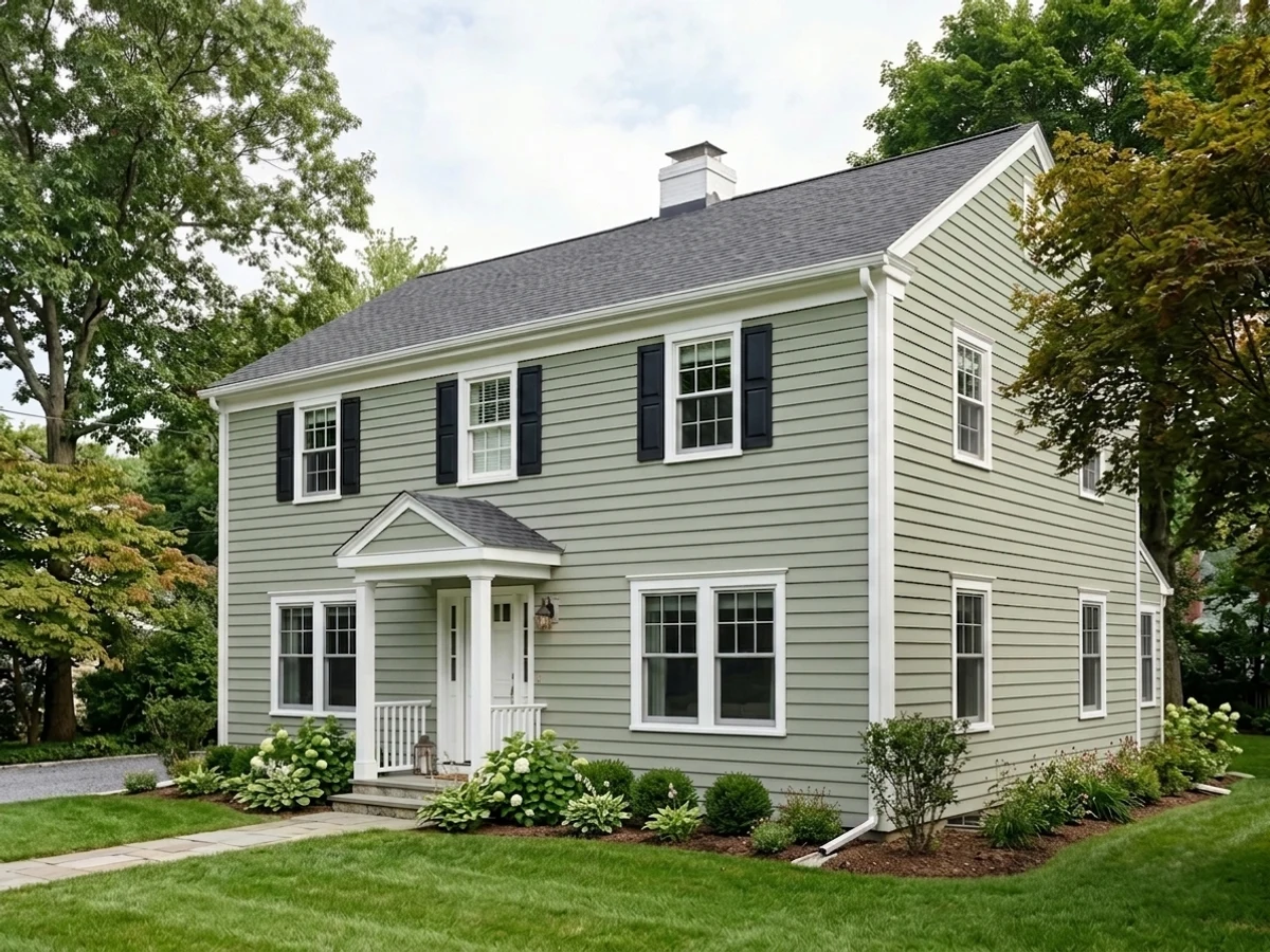 deep forest body color — trending green exterior house colors 2026
