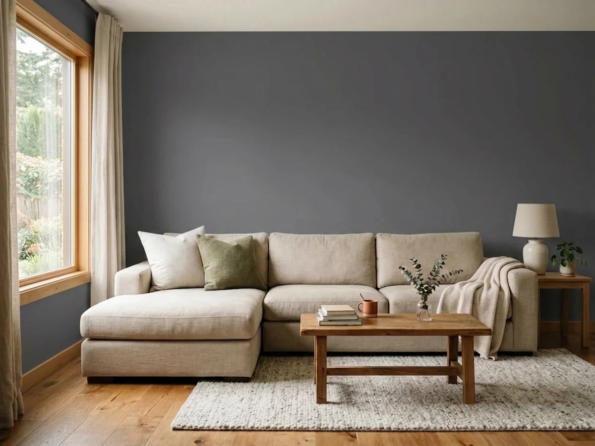 Behr Dark Shadows in a family room