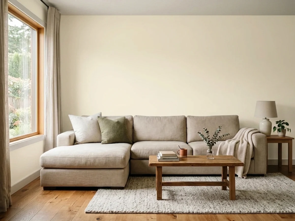 bright white ceilings, warm walls — trending white family room colors 2026