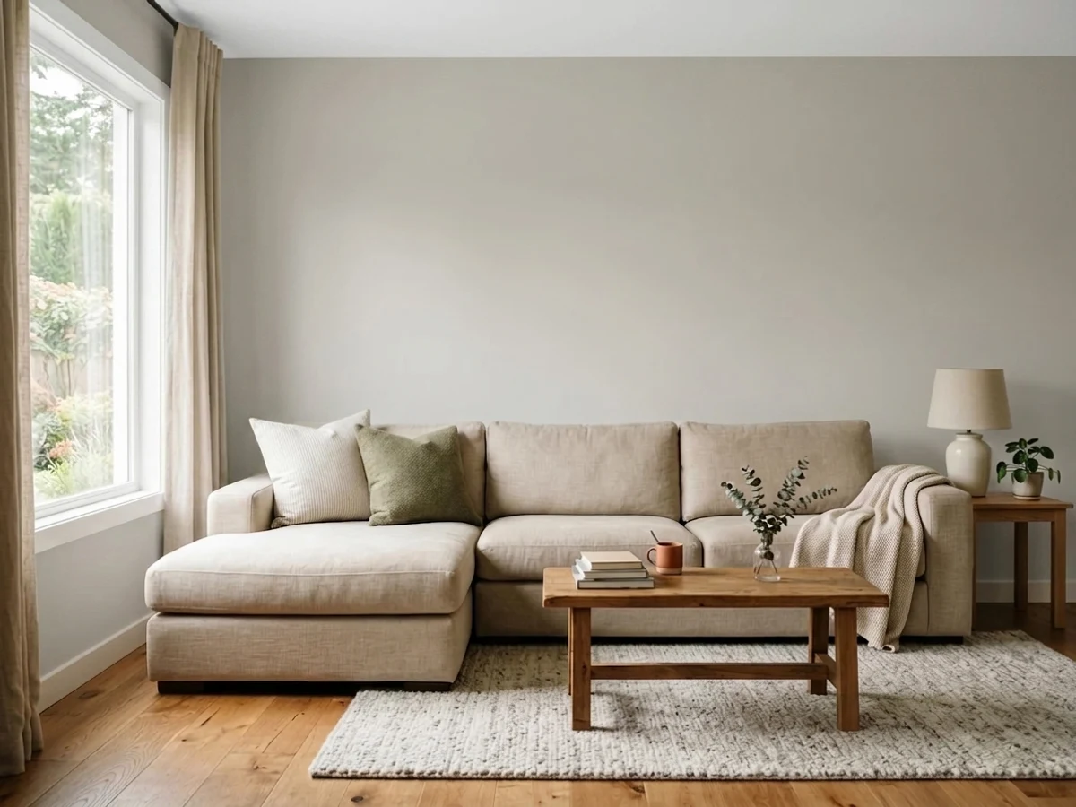 Room painted in Repose Gray