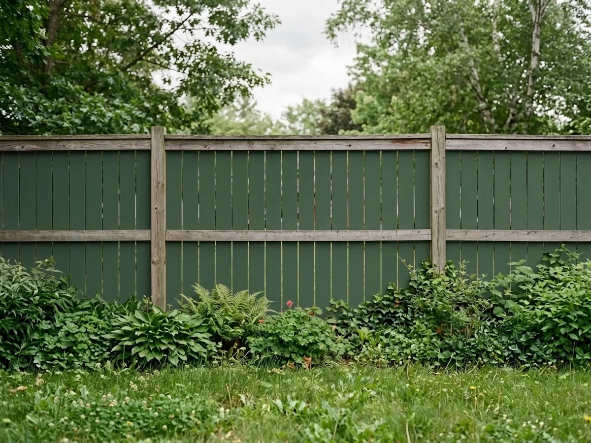 woodland olive-green — trending green fence colors 2026