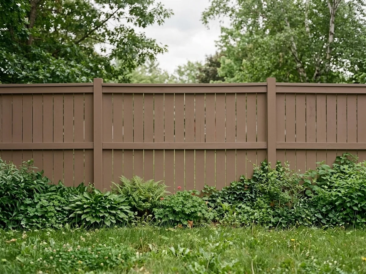 deep saddle brown stains — trending brown fence colors 2026