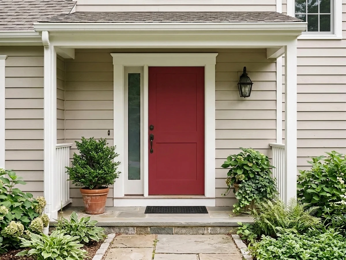 Behr Bricktone in a front door