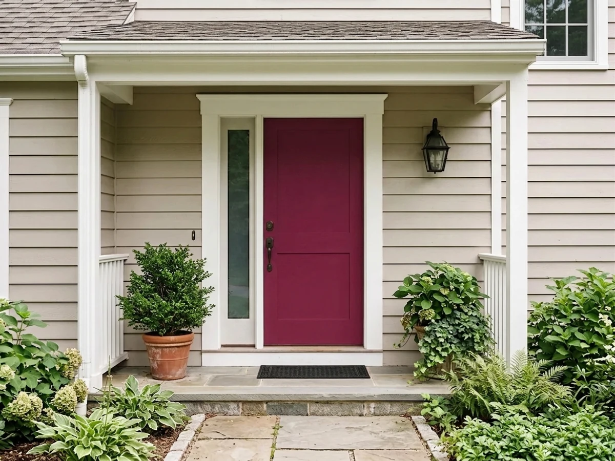 Behr Luscious in a front door