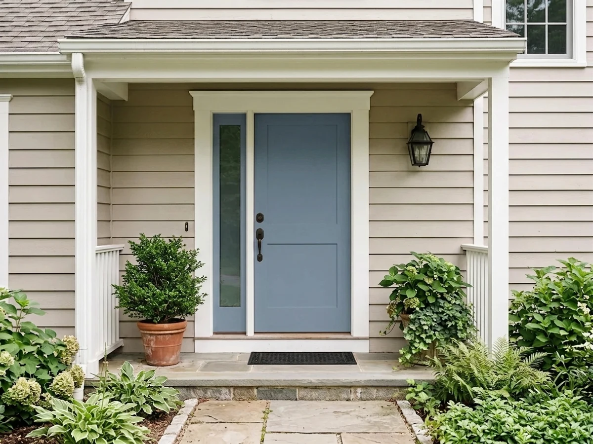 Behr Provence in a front door