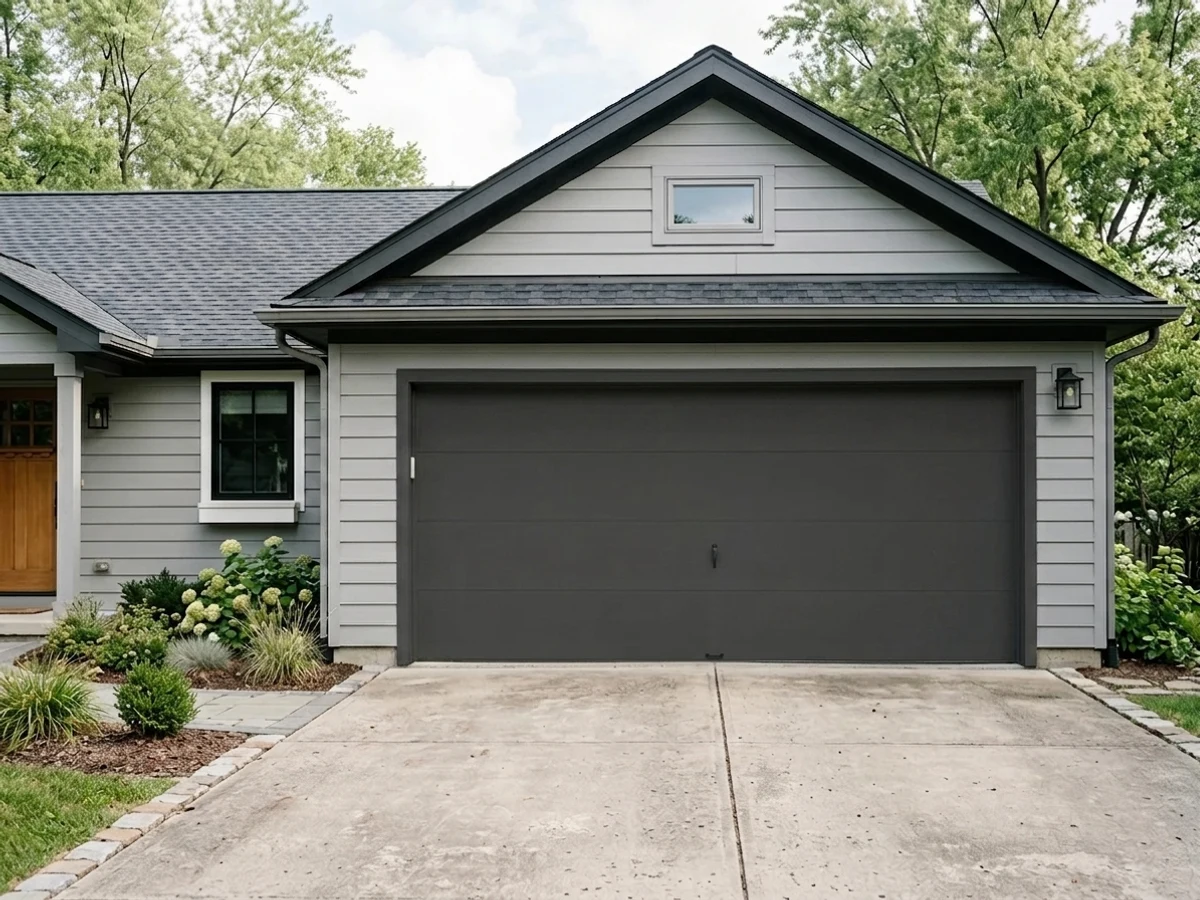 true jet black garage doors — trending black garage door colors 2026
