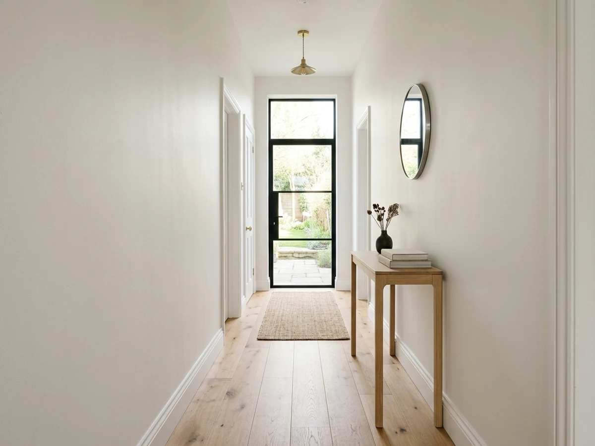 hallway before painting