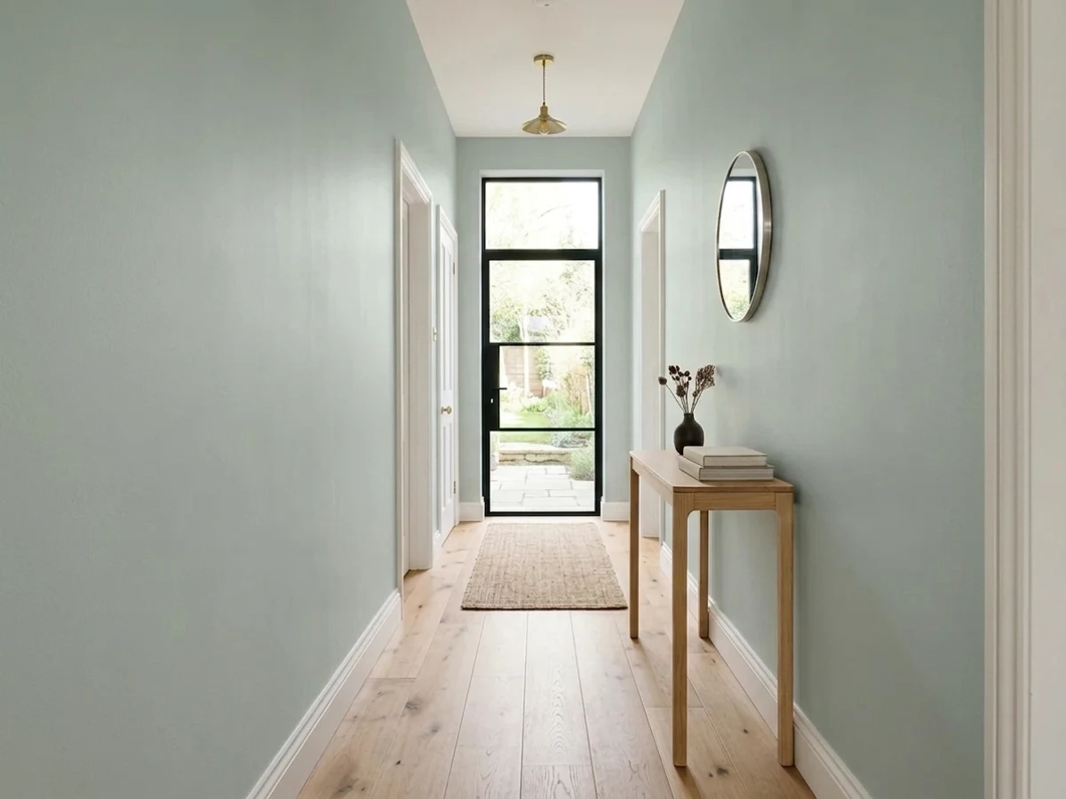 Room painted in Sea Salt