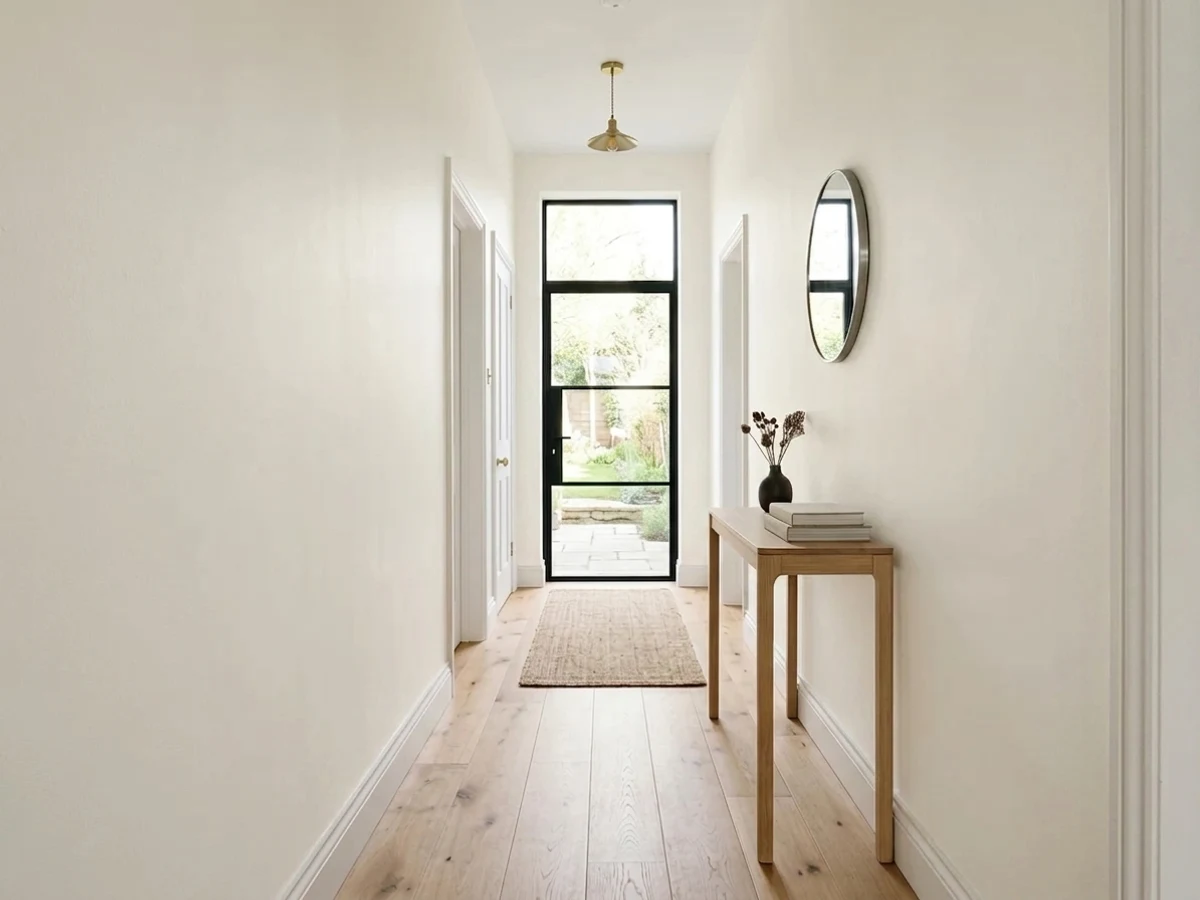 Room painted in Alabaster