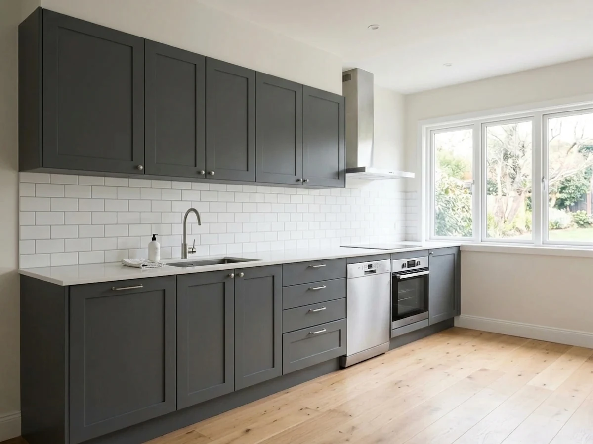 Behr Gray room painted in the visualizer