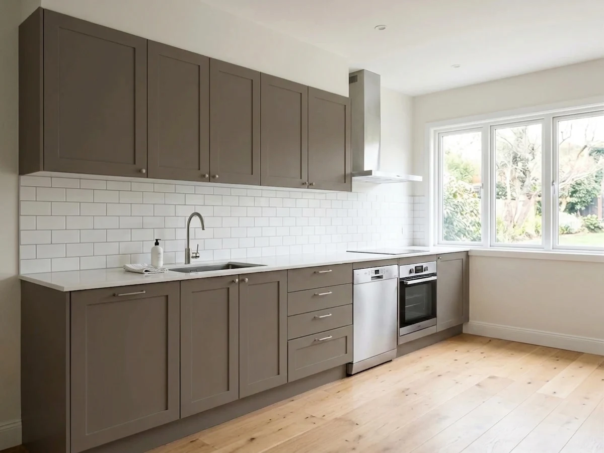 Benjamin Moore Dixon Brown in a kitchen