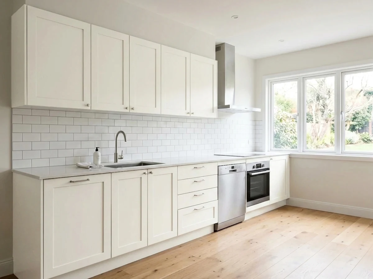 white kitchen color idea — White Dove