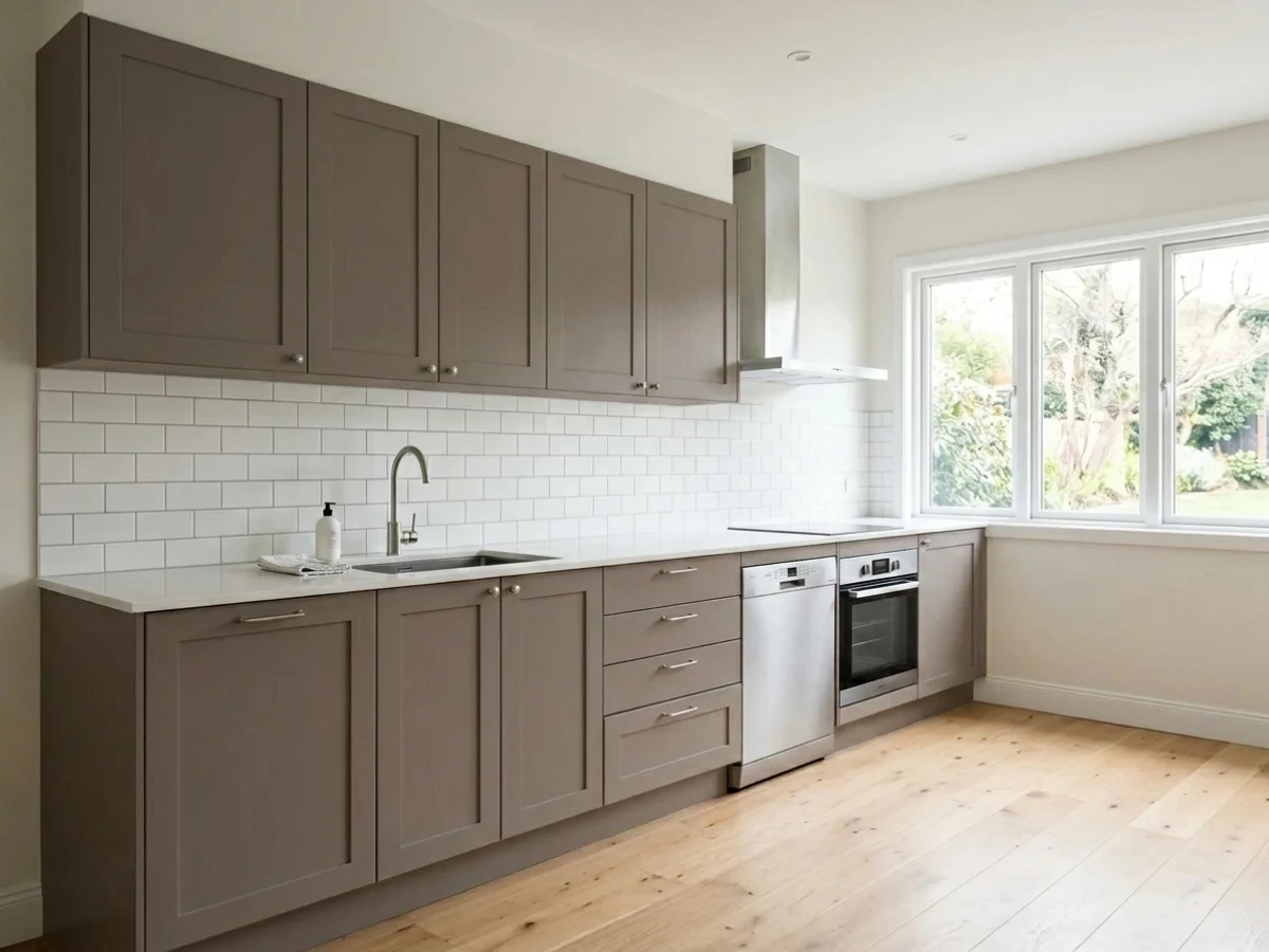 Glidden Monterey Cliffs in a kitchen