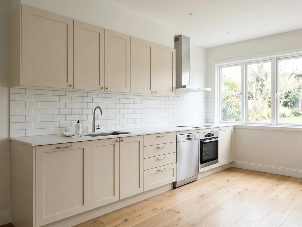 neutral kitchen color idea — Accessible Beige
