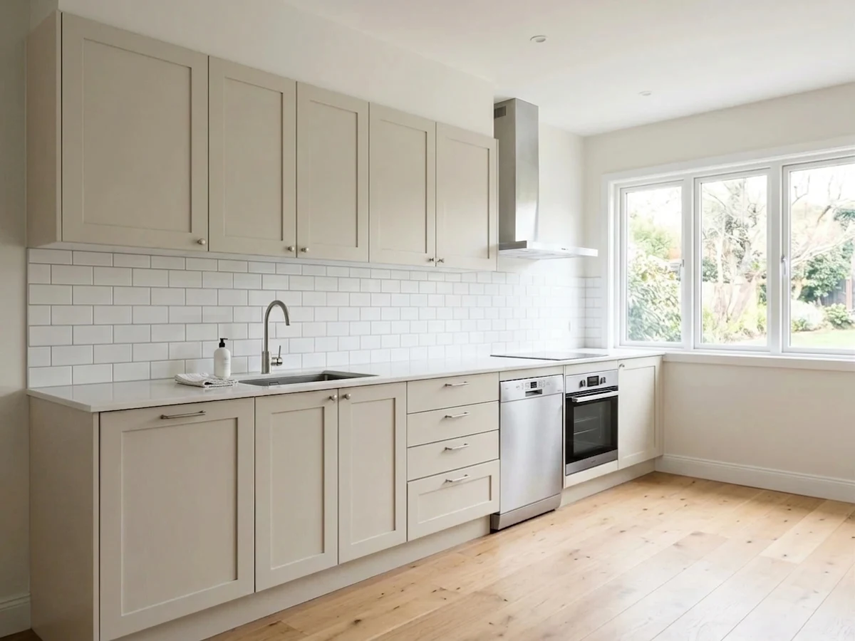 Room painted in Agreeable Gray