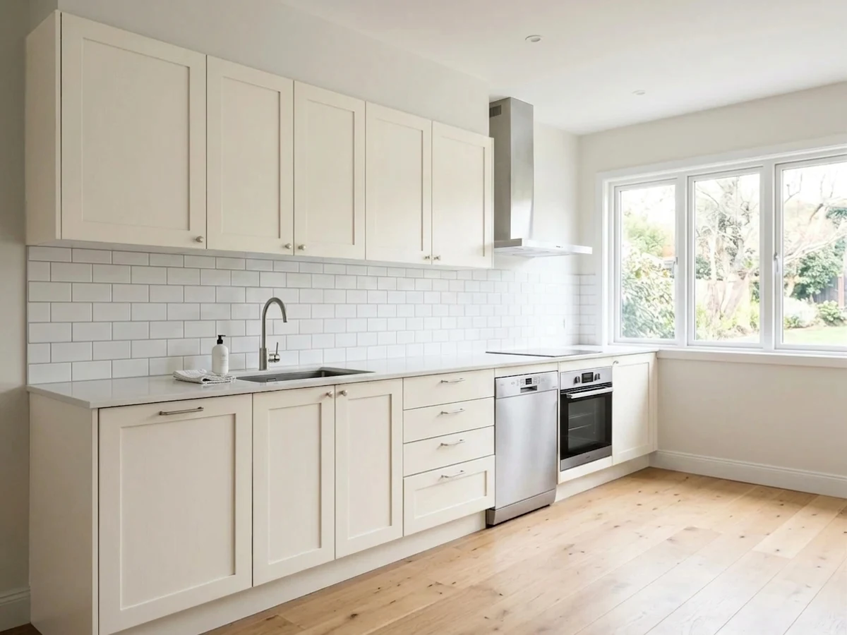 Sherwin-Williams Alabaster in a kitchen