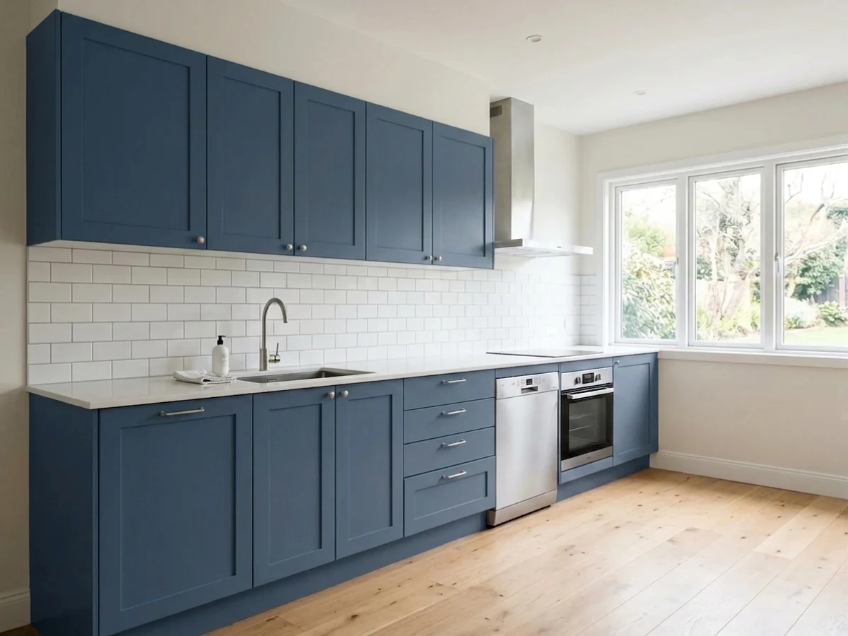 Sherwin-Williams Indigo Batik in a kitchen