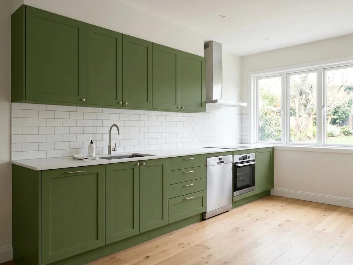 Valspar Lime Twist in a kitchen