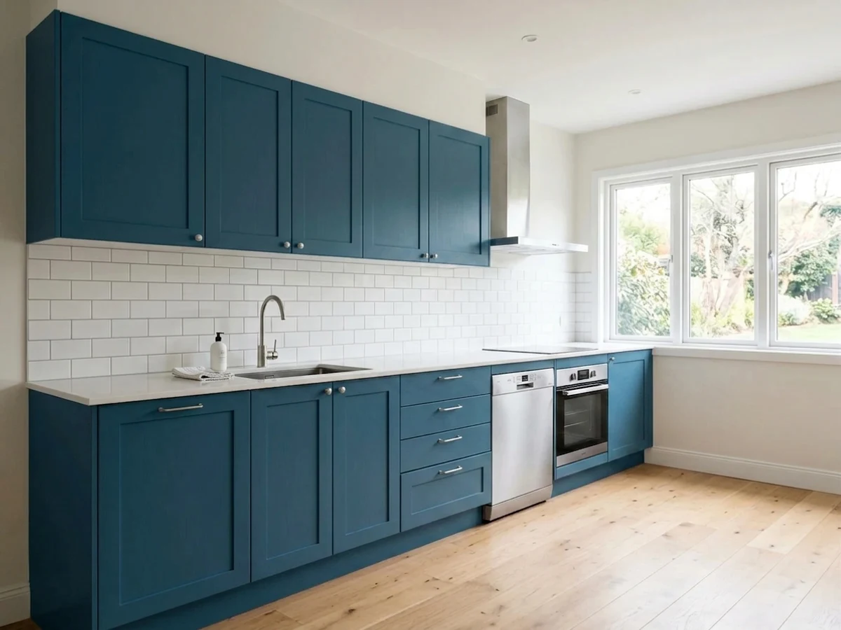 Valspar Time's Current in a kitchen