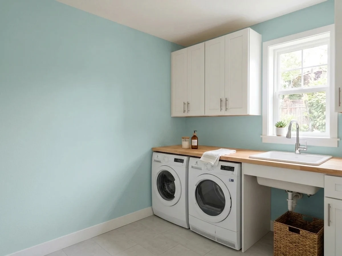 Room painted in Palladian Blue