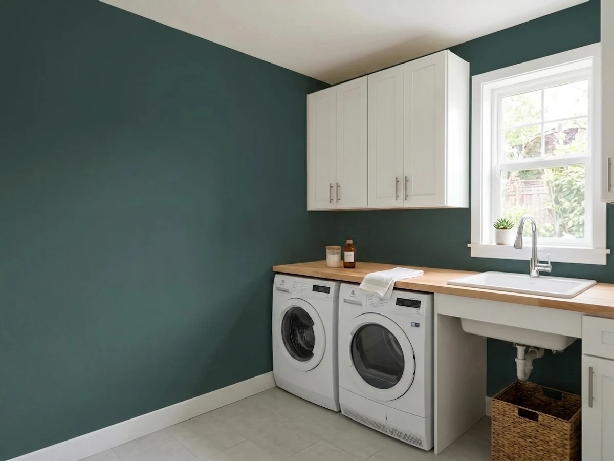 Hirshfield's Winter Balsam in a laundry room