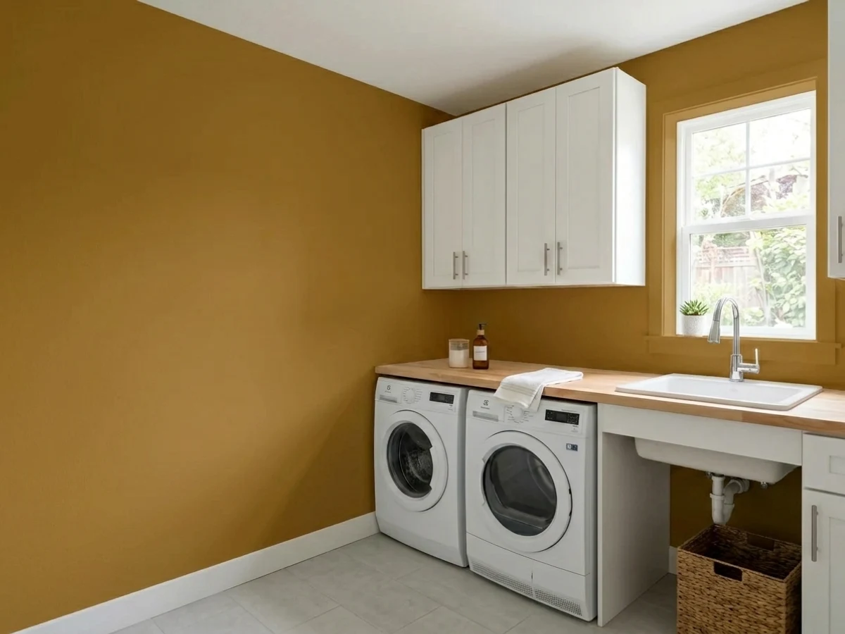 Valspar Komodo in a laundry room
