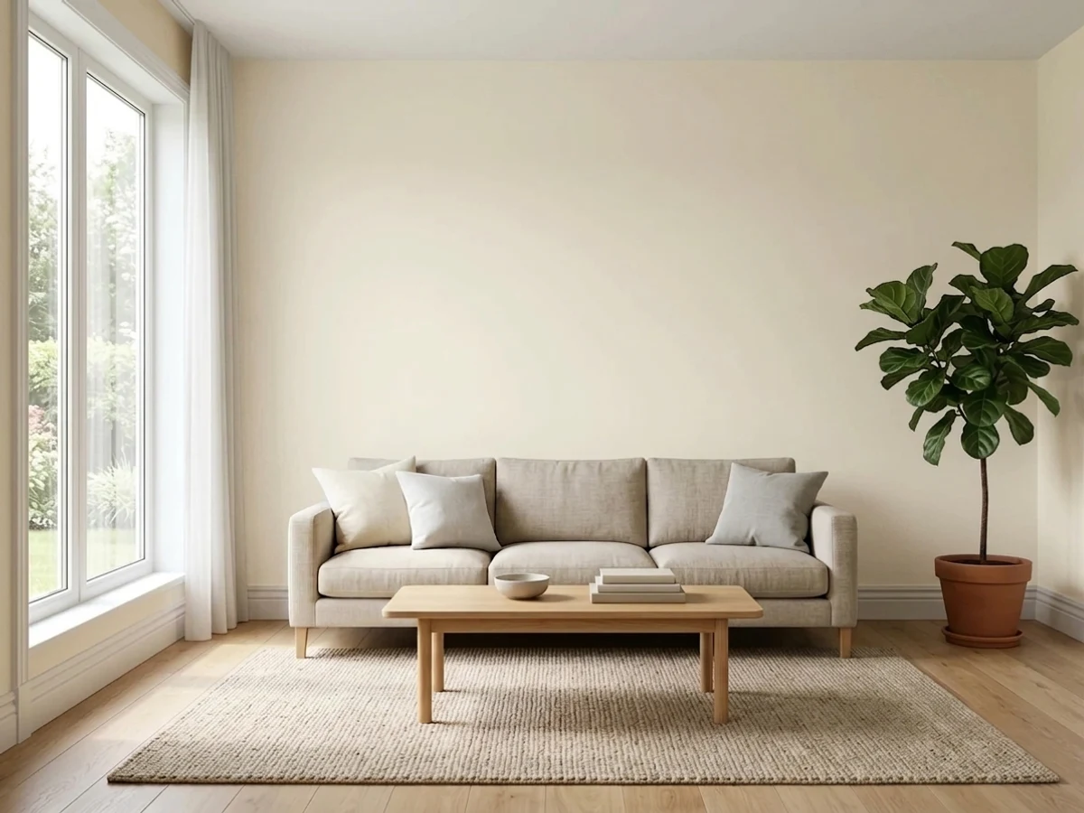 Behr Bit Of Sugar in a living room