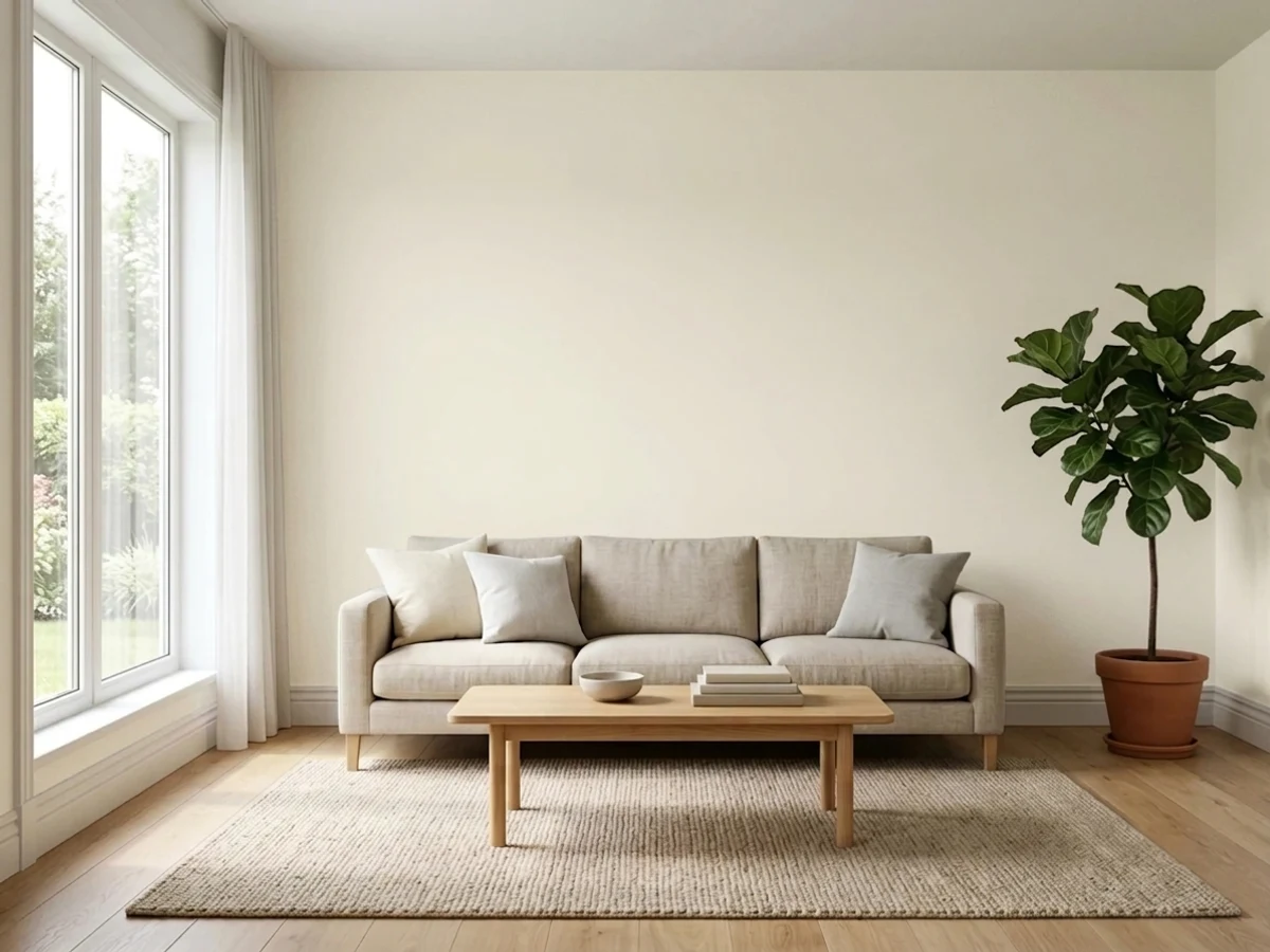 Behr Cameo White in a living room