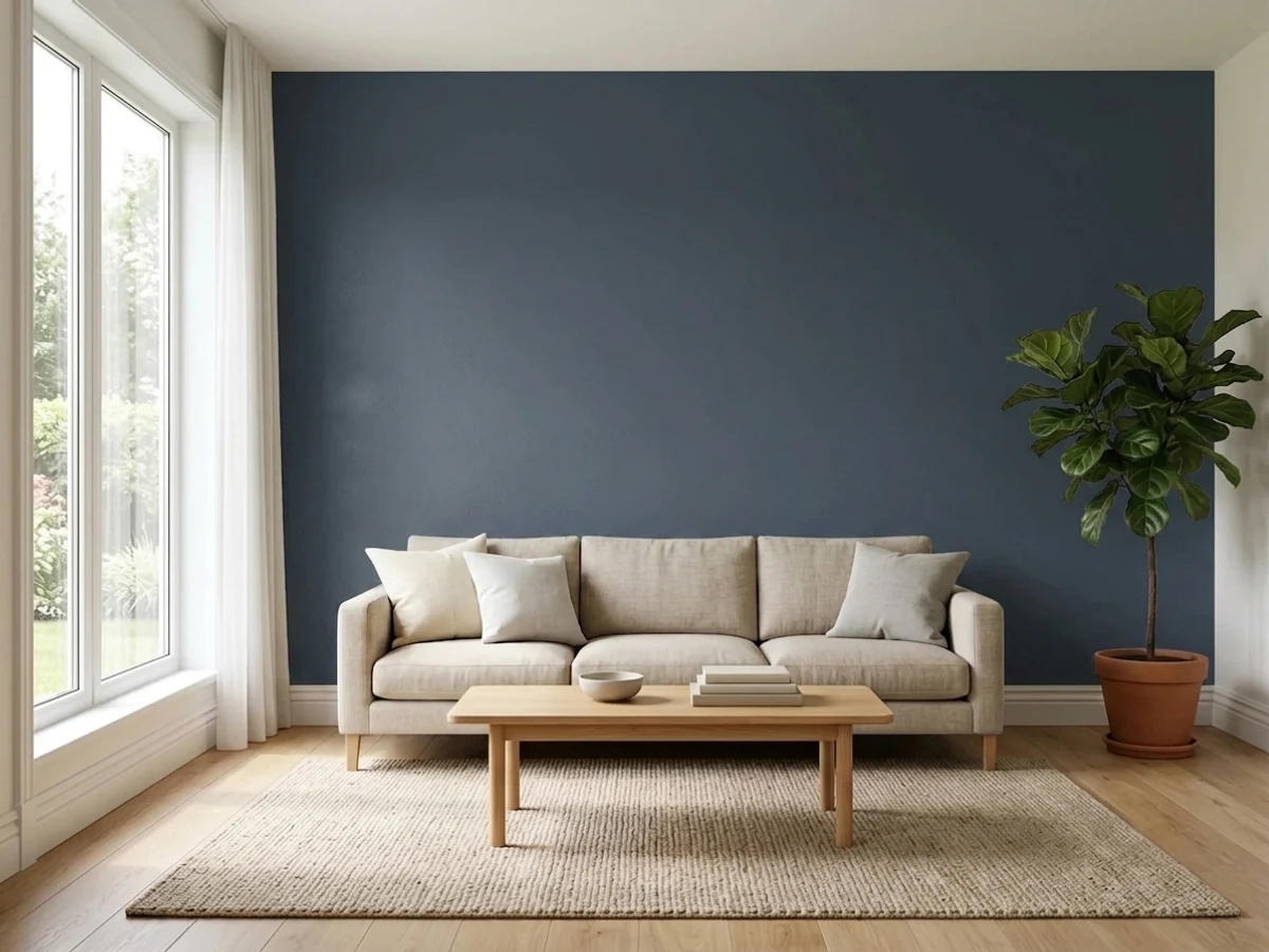 Behr Club Navy in a living room