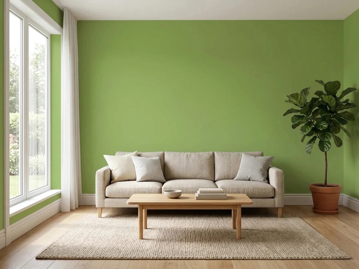 Behr Garden Greenery in a living room