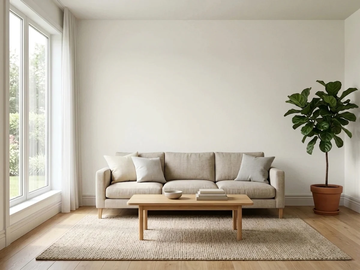 Behr Polar Bear in a living room