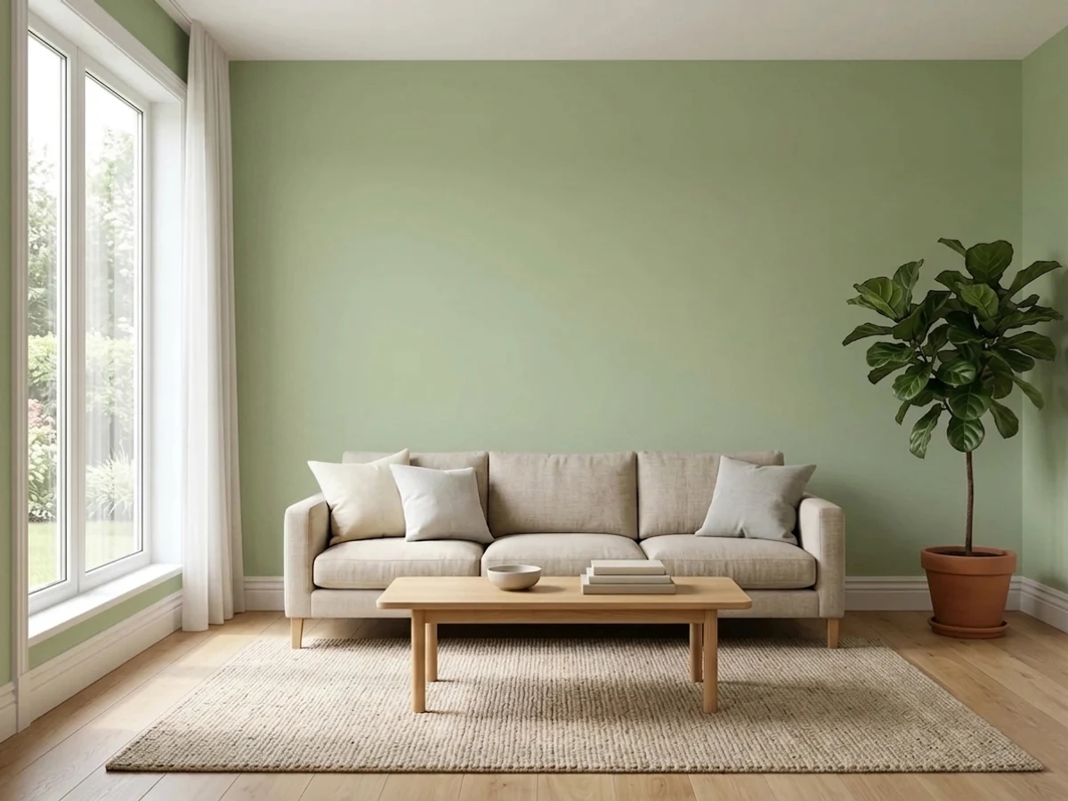 Behr Sage Brush in a living room