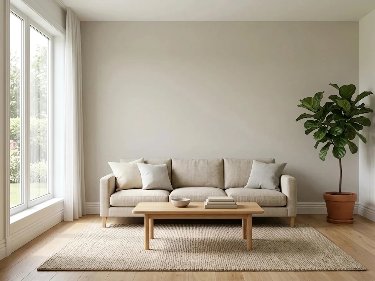 Room painted in Revere Pewter