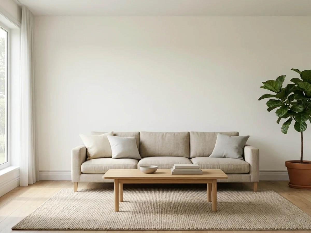 Room painted in White Dove