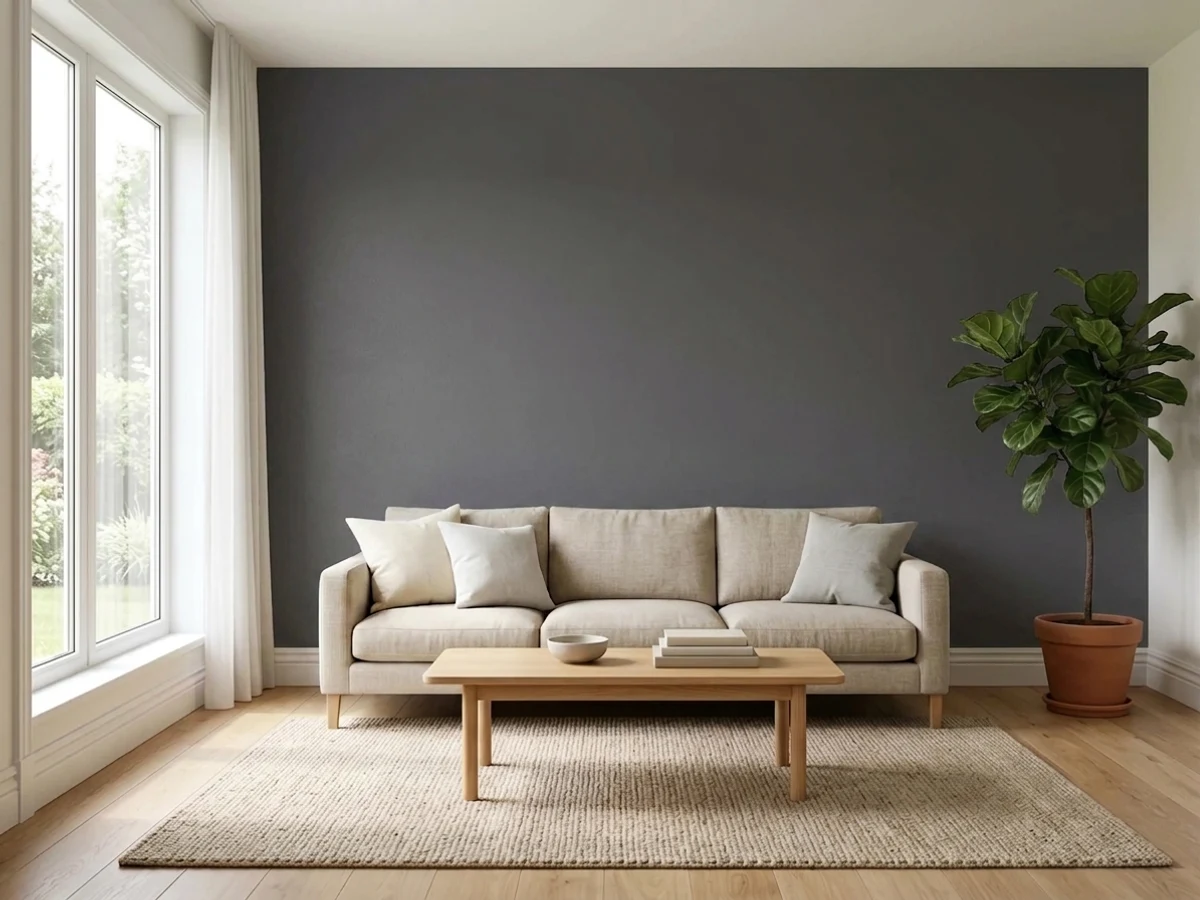 Dunn-Edwards Fired Bronze in a living room