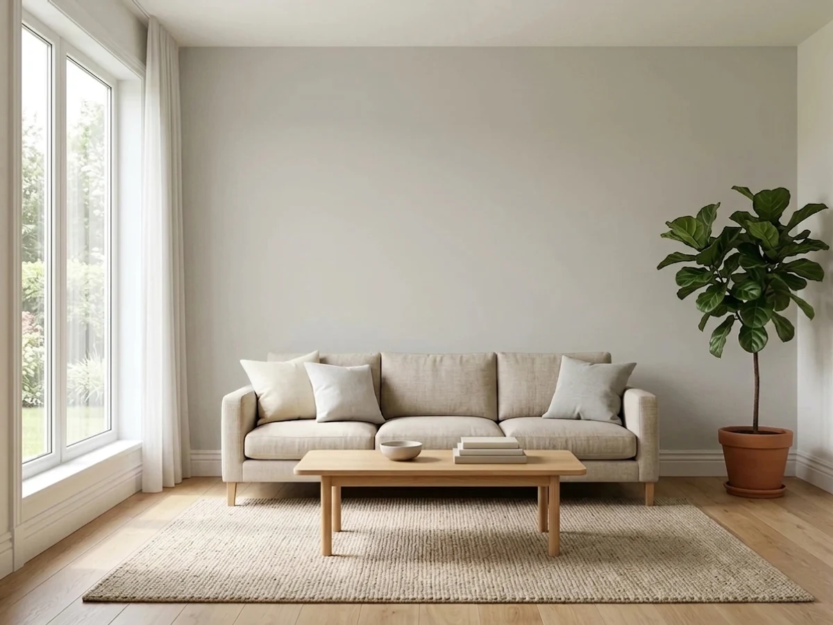 Living Room painted in Sherwin-Williams Agreeable Gray