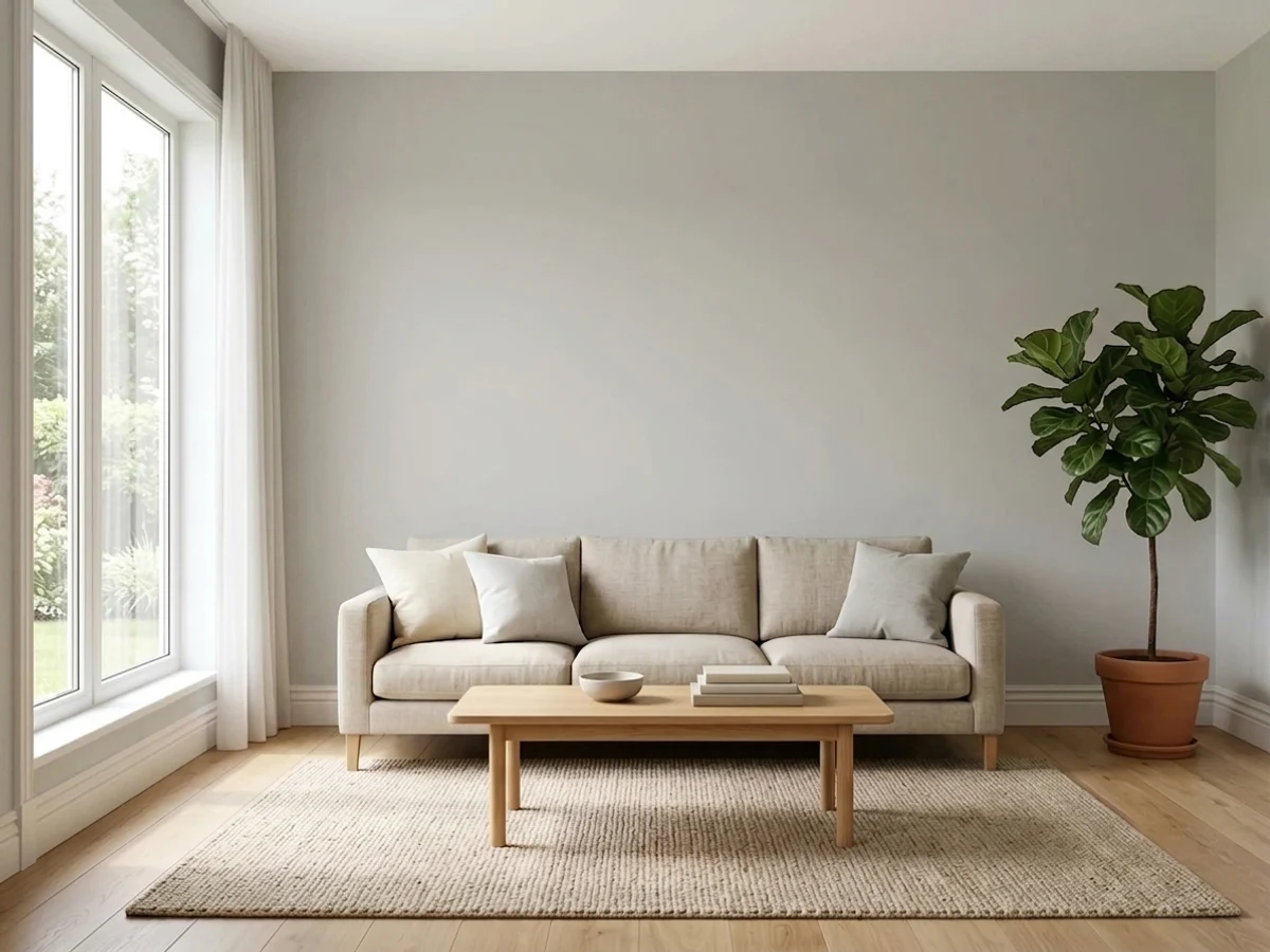 Room painted in Repose Gray