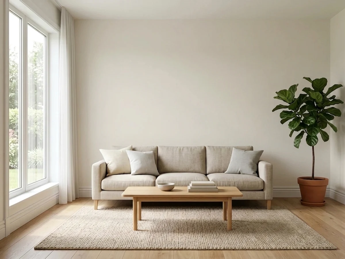 Sherwin-Williams Snowbound in a living room
