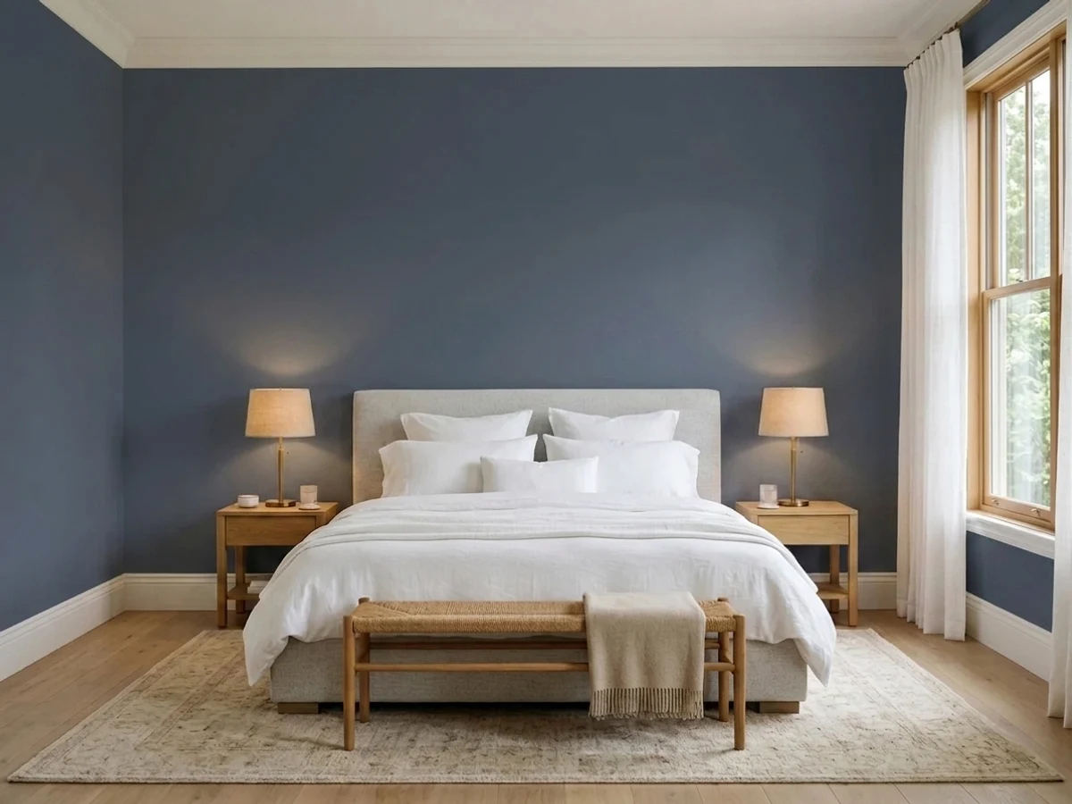 Room painted in Hale Navy