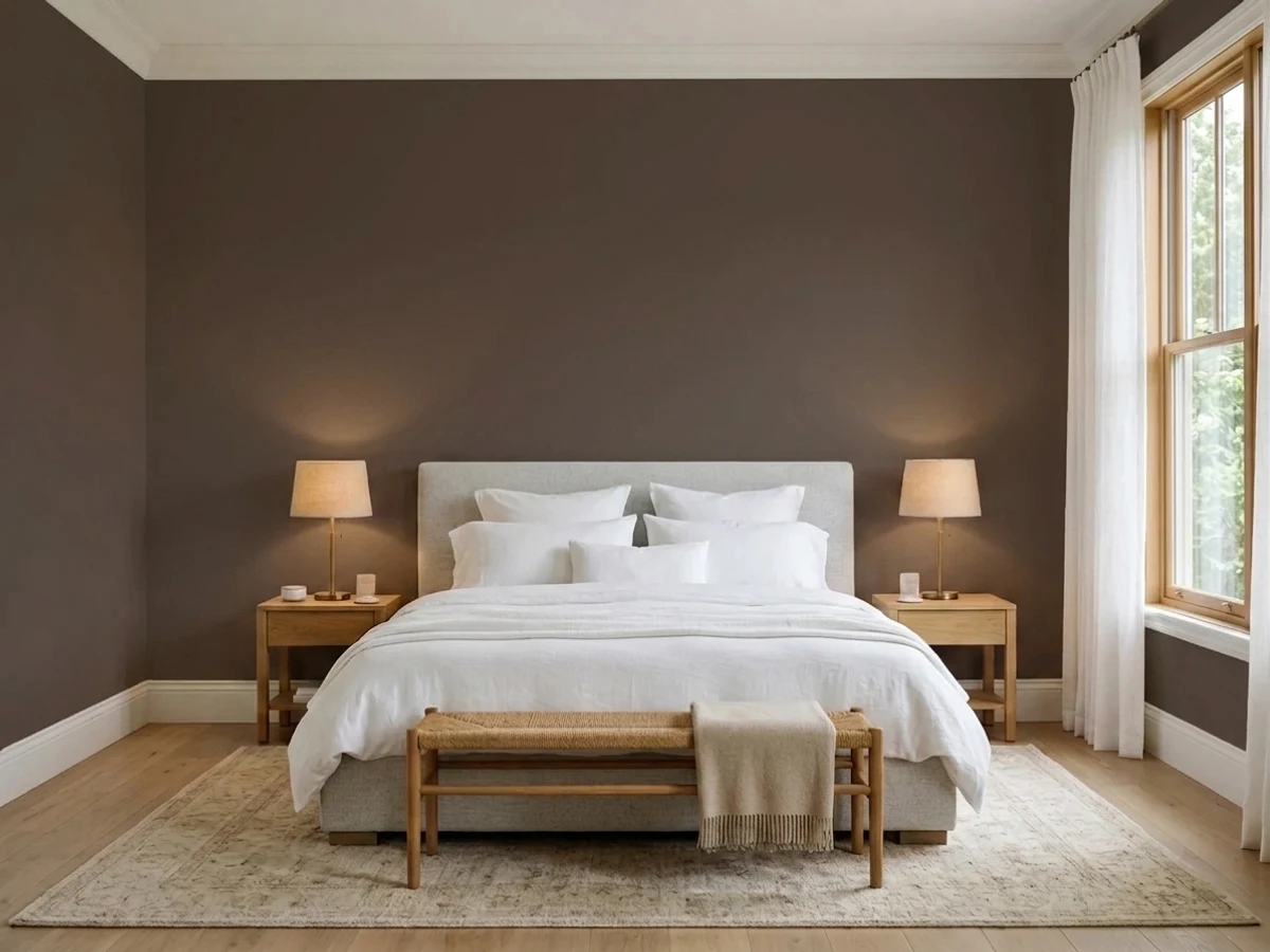 Dutch Boy Ground Coffee in a master bedroom