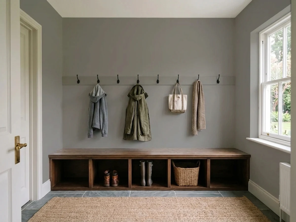 Room painted in Gauntlet Gray