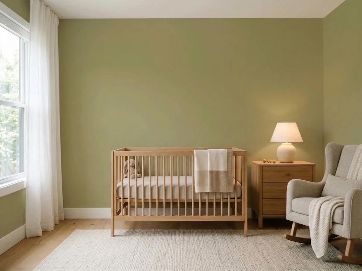 Behr Garden Salt Green in a nursery