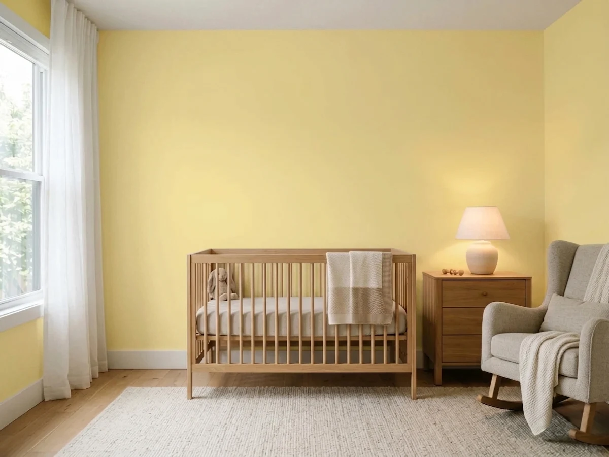 Room painted in Lemon Lily