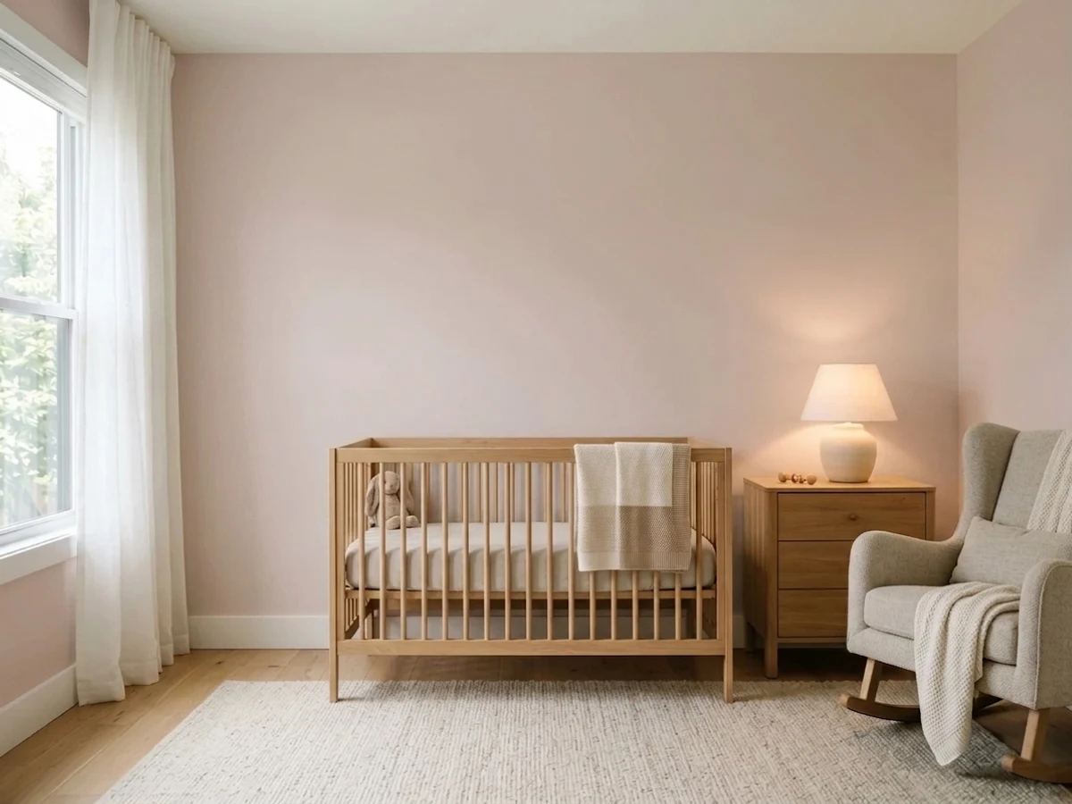 Mocha Ice — gender-neutral nursery painted in Mocha Ice