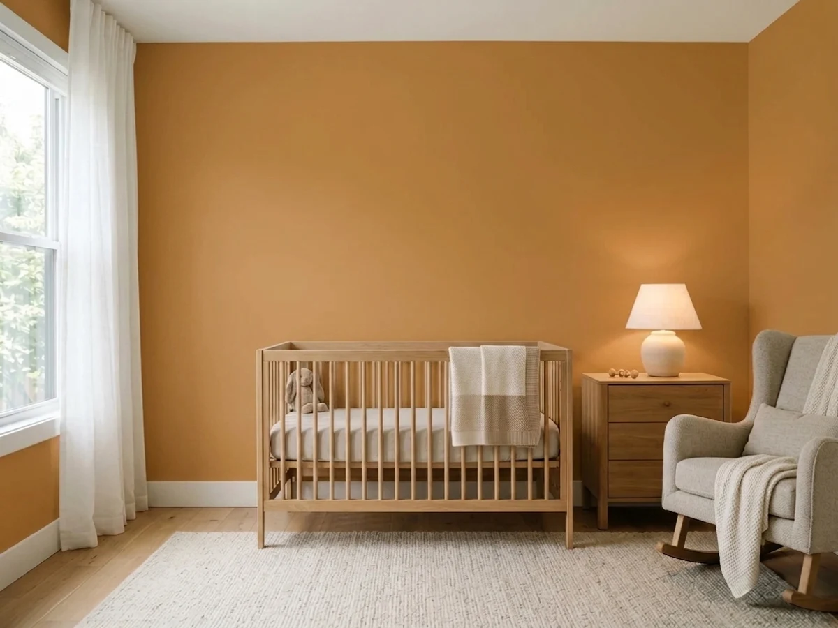 Behr Mustard Seed in a nursery