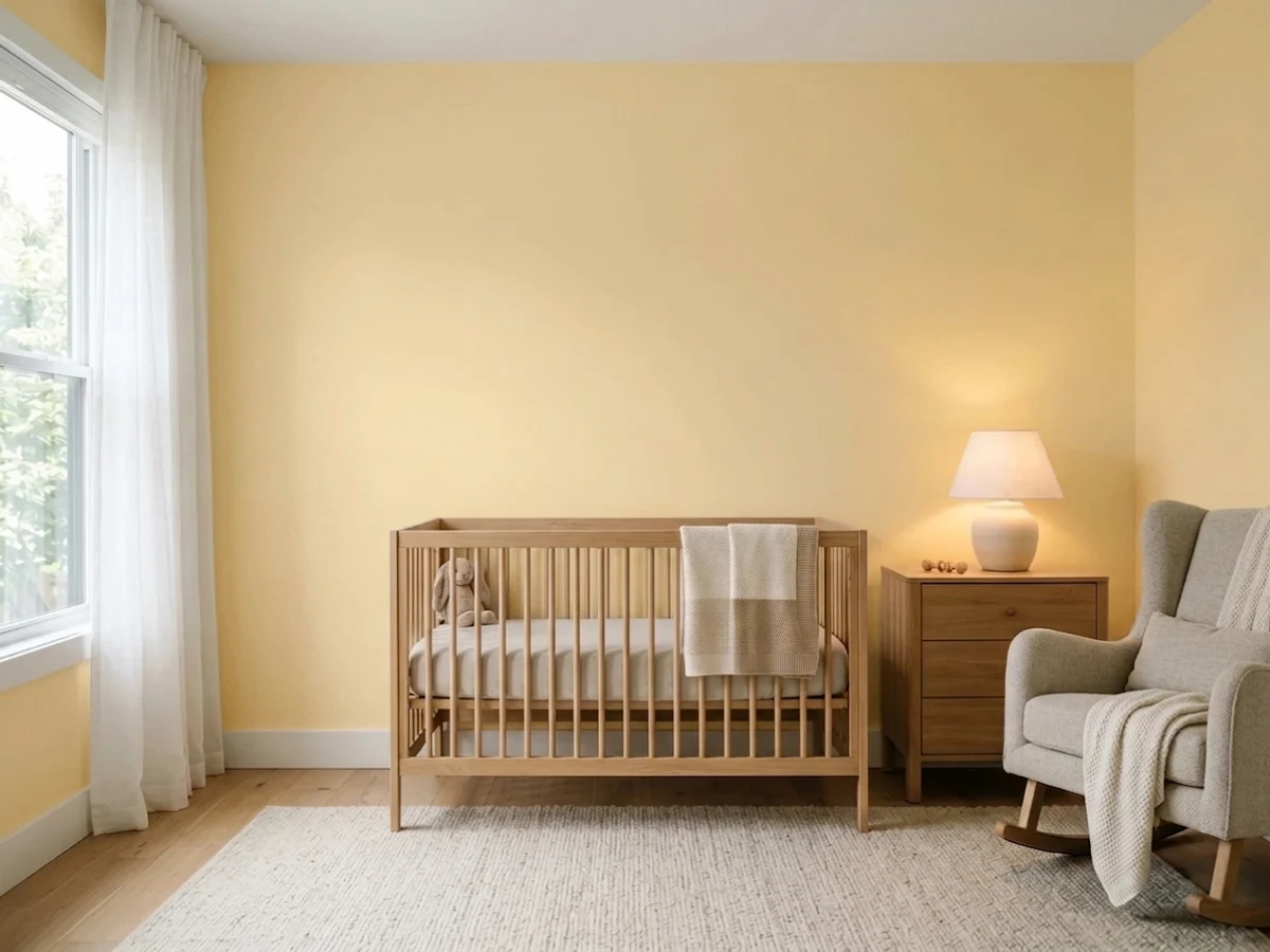 muted honey tones — trending yellow nursery colors 2026