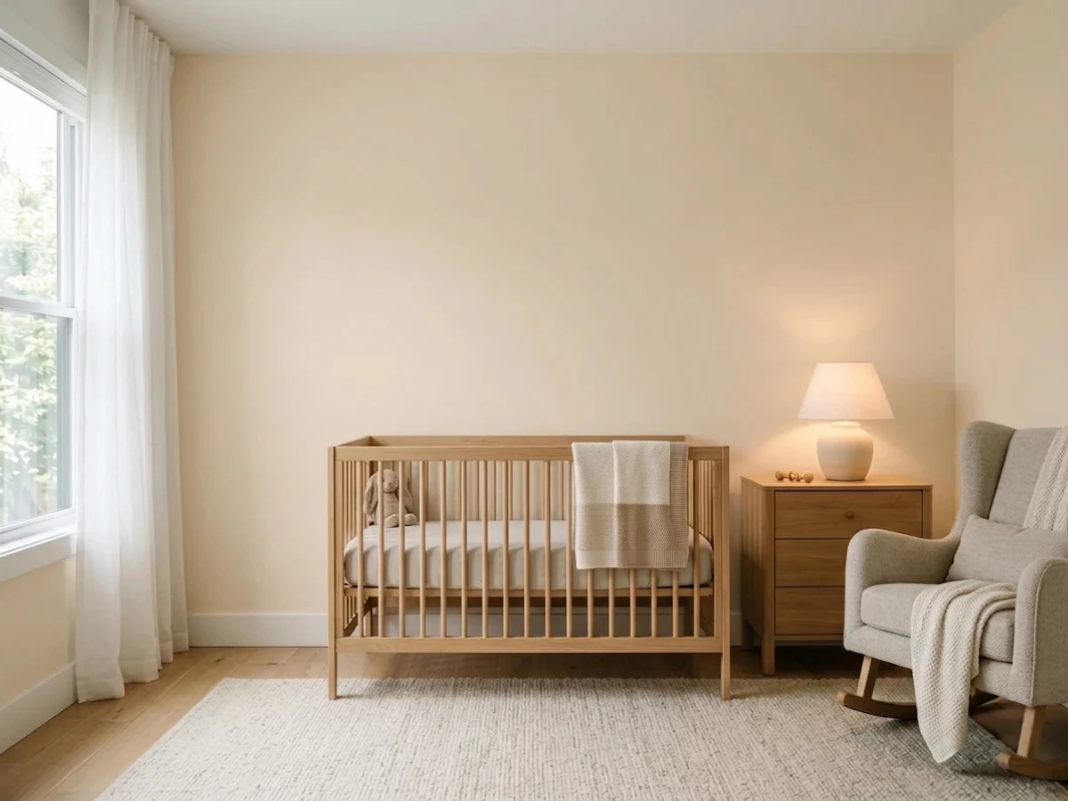 Sherwin-Williams Malted Milk in a nursery